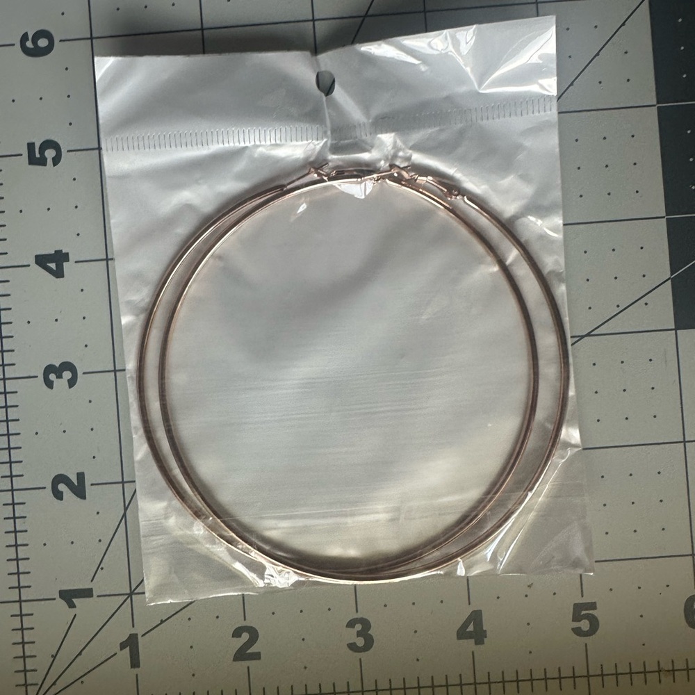 Rose Gold Hoop Earrings